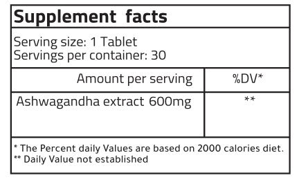 Ashwagandha Tablet 30 tablets